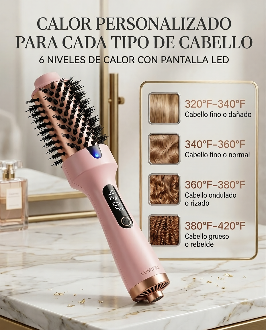 Cepillo térmico 3 en 1