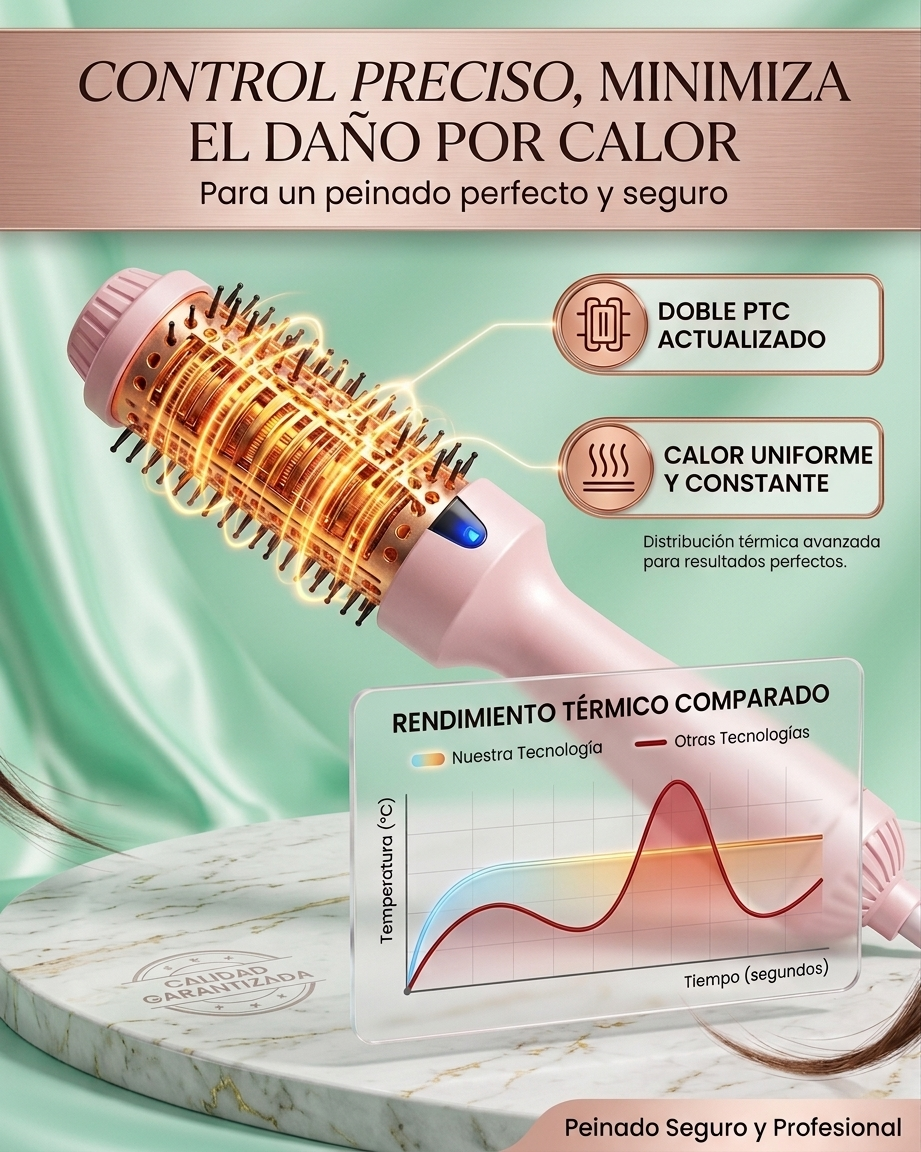 Cepillo térmico 3 en 1